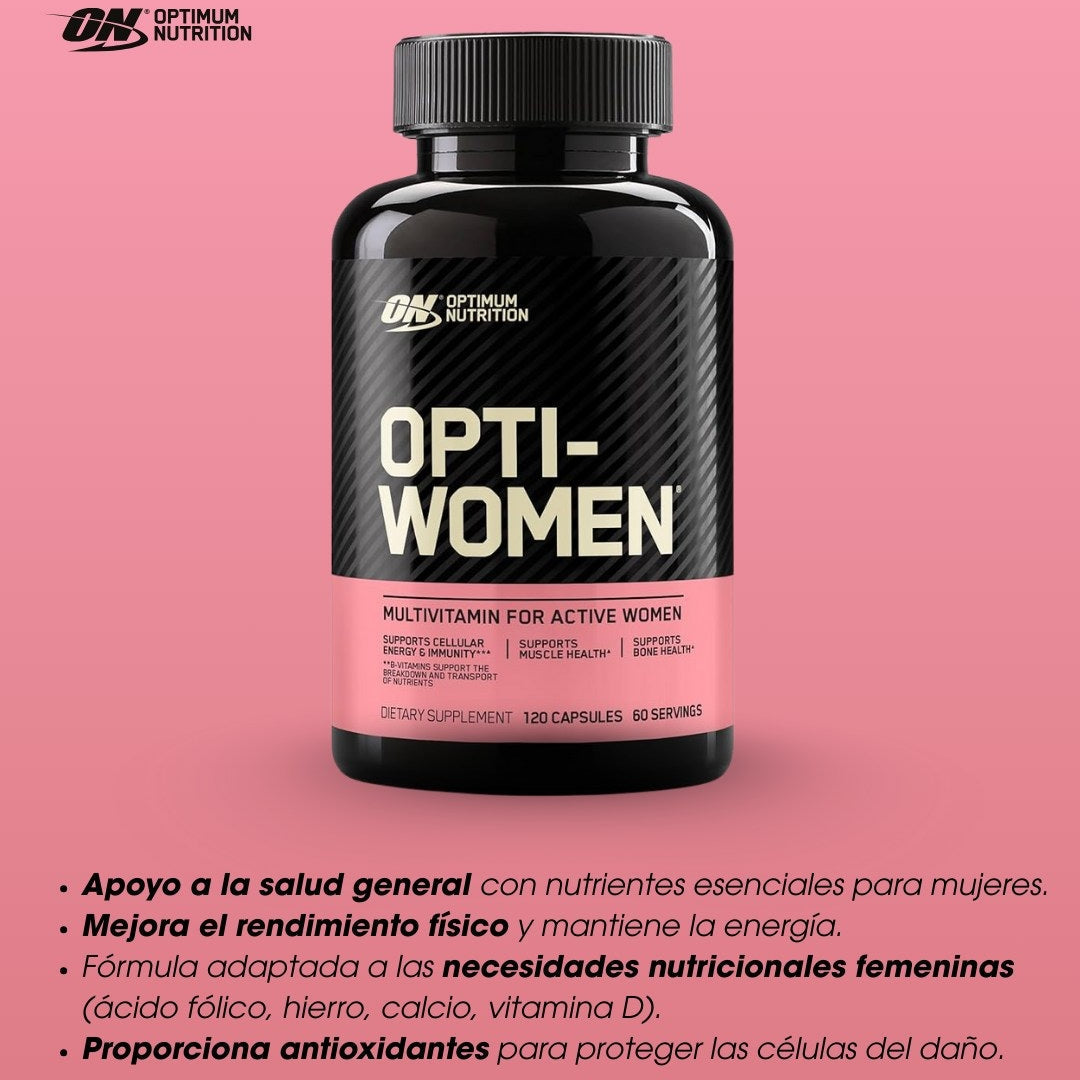 Optimum Nutrition - OPTIWOMEN - Multivitamínico - 120 Tabletas
