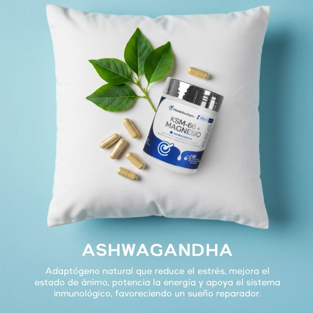 Vitamin Boutique - KSM-66 + Magnesio - Ashwagandha - 750 mg (90 Cápsulas)