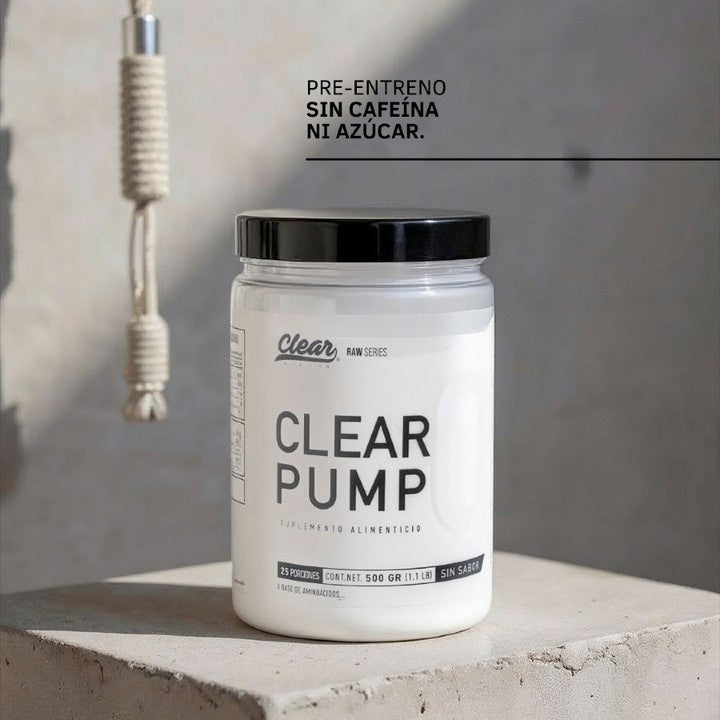 Clear - Pump - Pre Entrenador - 500 g (30 porciones)