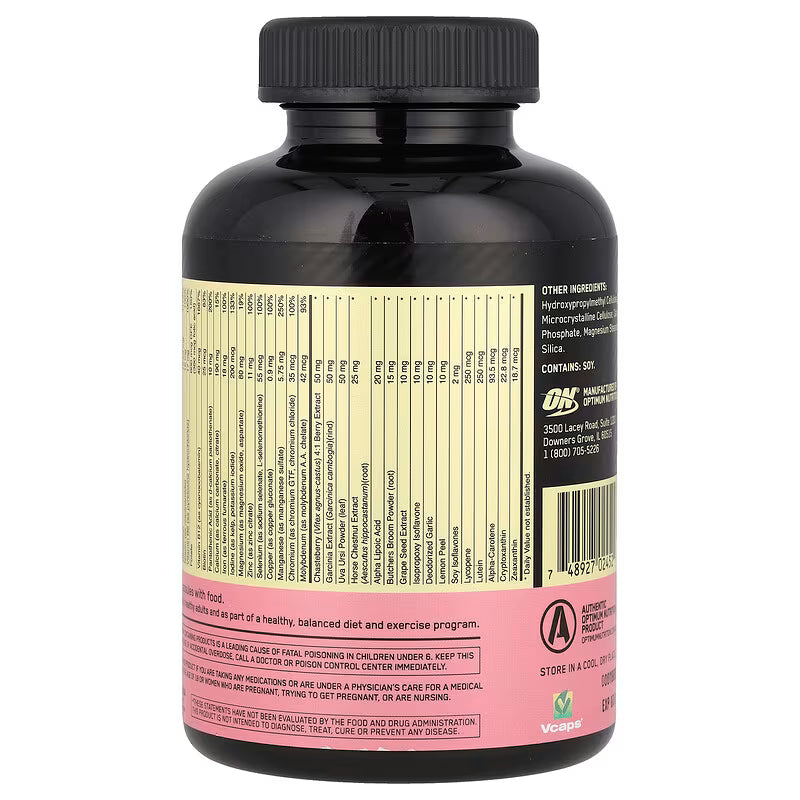 Optimum Nutrition - OPTIWOMEN - Multivitamínico - 120 Tabletas