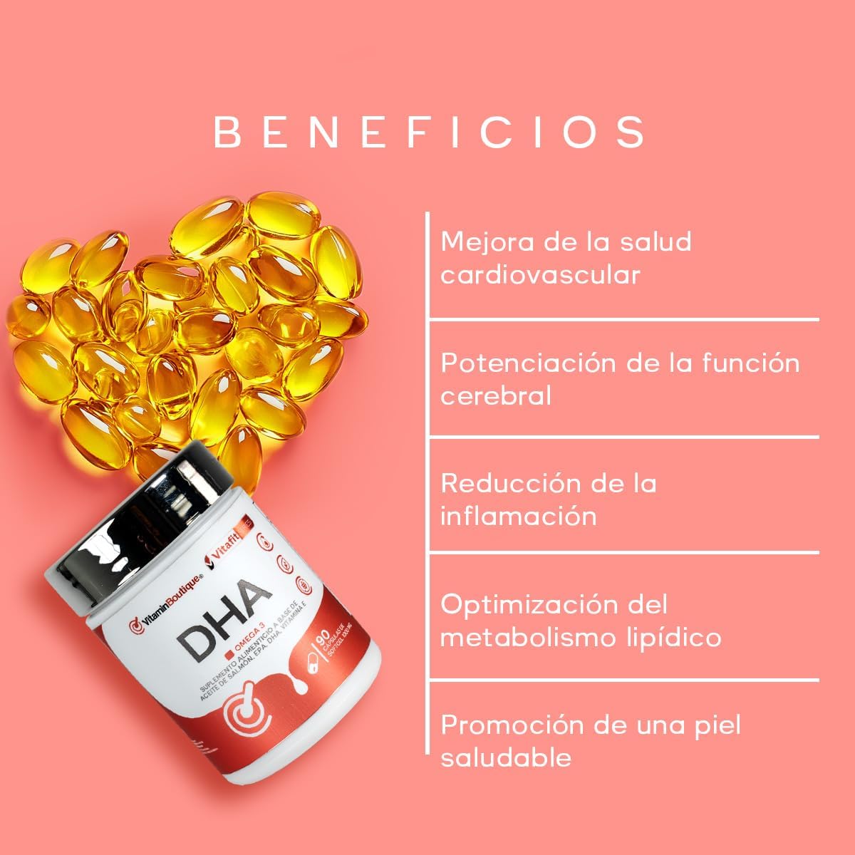 Vitamin Boutique - DHA - Omega 3 - 1000 mg (90 Cápsulas)