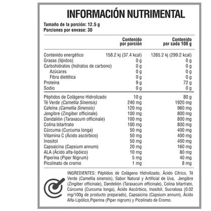 Vitamin Boutique - Thermo Fusion - Colageno - 375 g (30 Porciones)