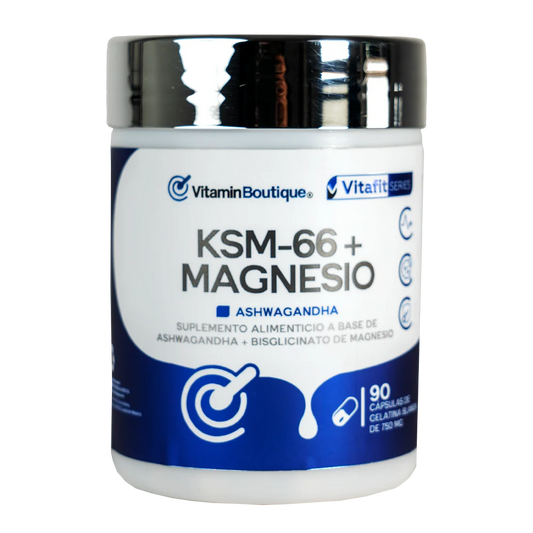 Vitamin Boutique - KSM-66 + Magnesio - Ashwagandha - 750 mg (90 Cápsulas)