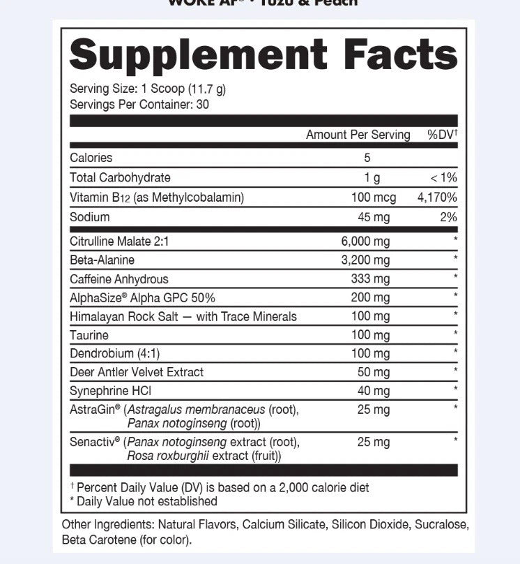 WOKE AF - Pre Entrenador - 378 g (30 porciones)
