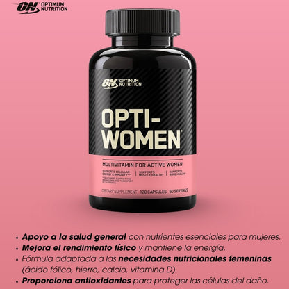 Optimum Nutrition - OPTIWOMEN - Multivitamínico -  120 Tabletas