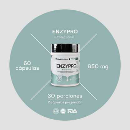 Vitamin Boutique - ENZYPRO - 850 mg (60 Cápsulas)