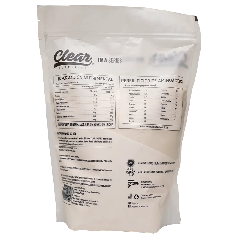 Clear - Isolate - Proteina Aislada de Suero de Leche - 908 g (30 Porciones)