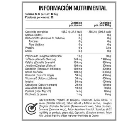 Vitamin Boutique - Thermo Fusion - Colageno - 375 g (30 Porciones)