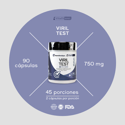 Vitamin Boutique - VIRIL TEST - Vita Fusion - 750 mg (90 Cápsulas)