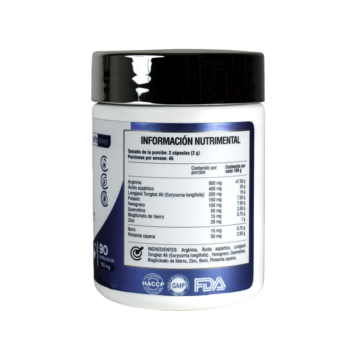 Vitamin Boutique - VIRIL TEST - Vita Fusion - 750 mg (90 Cápsulas)