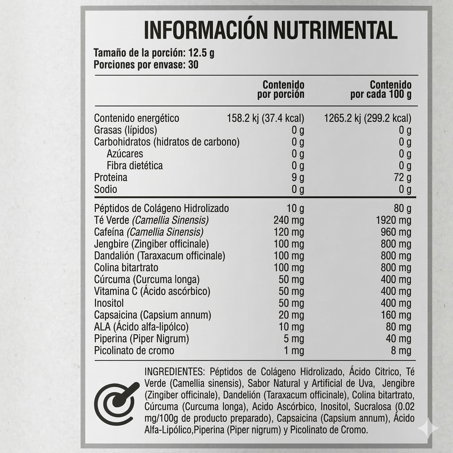 Vitamin Boutique - Thermo Fusion - Colágeno - 375 g (30 Porciones)
