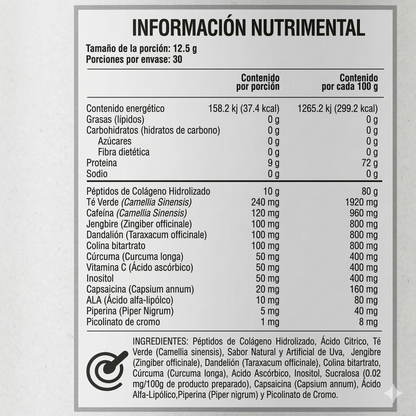 Vitamin Boutique - Thermo Fusion - Colágeno - 375 g (30 Porciones)