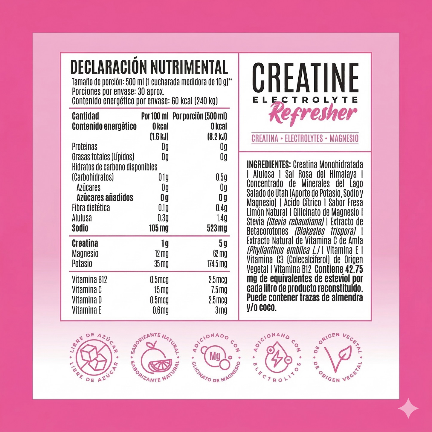 Birdman - Creatina con electrolitos - 300 g (30 porciones)