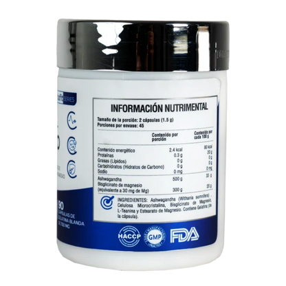 Vitamin Boutique - KSM-66 + Magnesio - Ashwagandha - 750 mg (90 Cápsulas)
