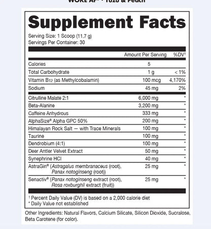WOKE AF - Pre Entrenador - 378 g (30 porciones)